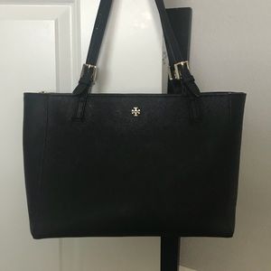 Tory Burch Robinson black large tote